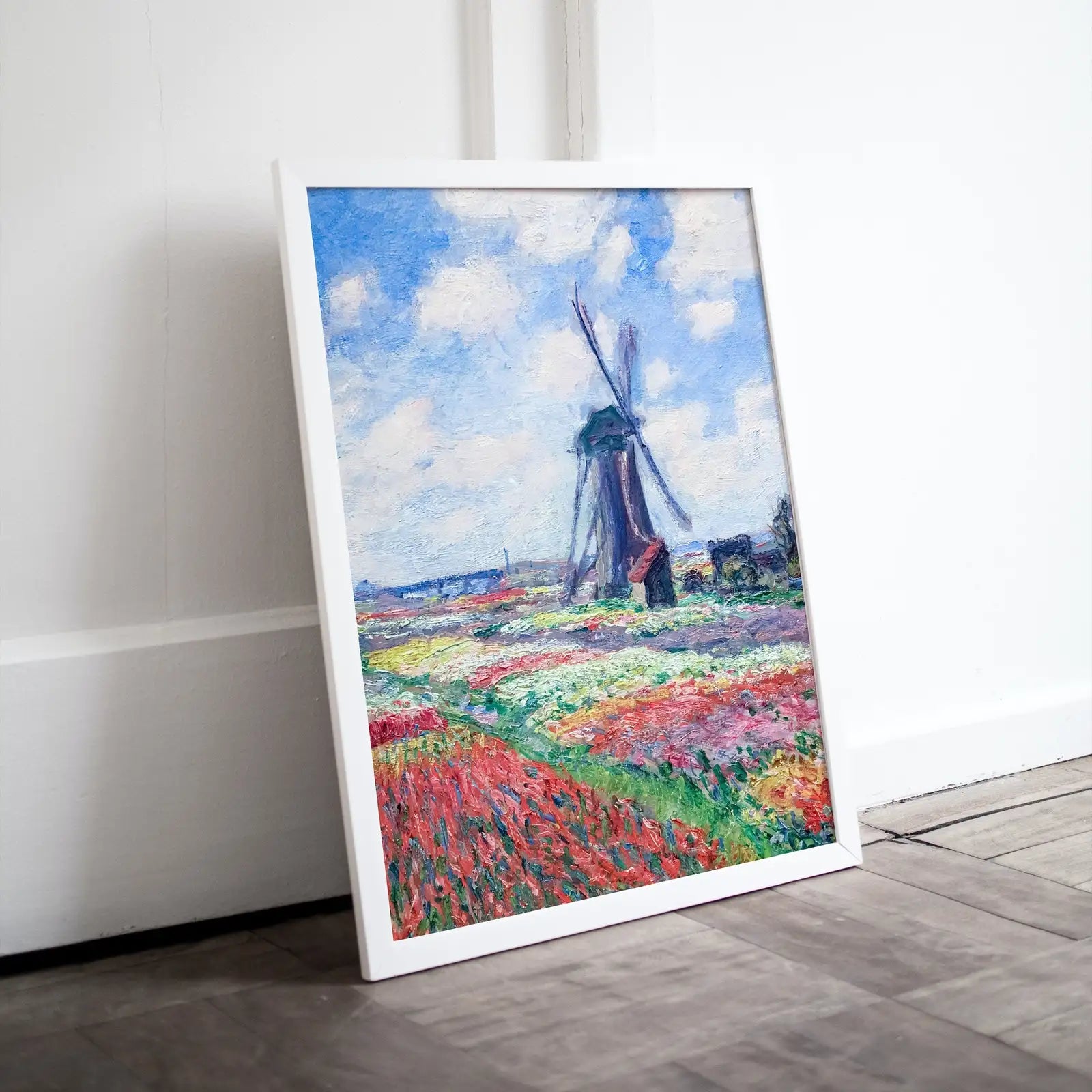 Famous Claude Monet Windmill in Tulip Field Painting. Instant Download Vintage Decor. Monet Botanical Printable Wall Art. Vintage Decor – Printable Wall Art Digital Download – Digital Download