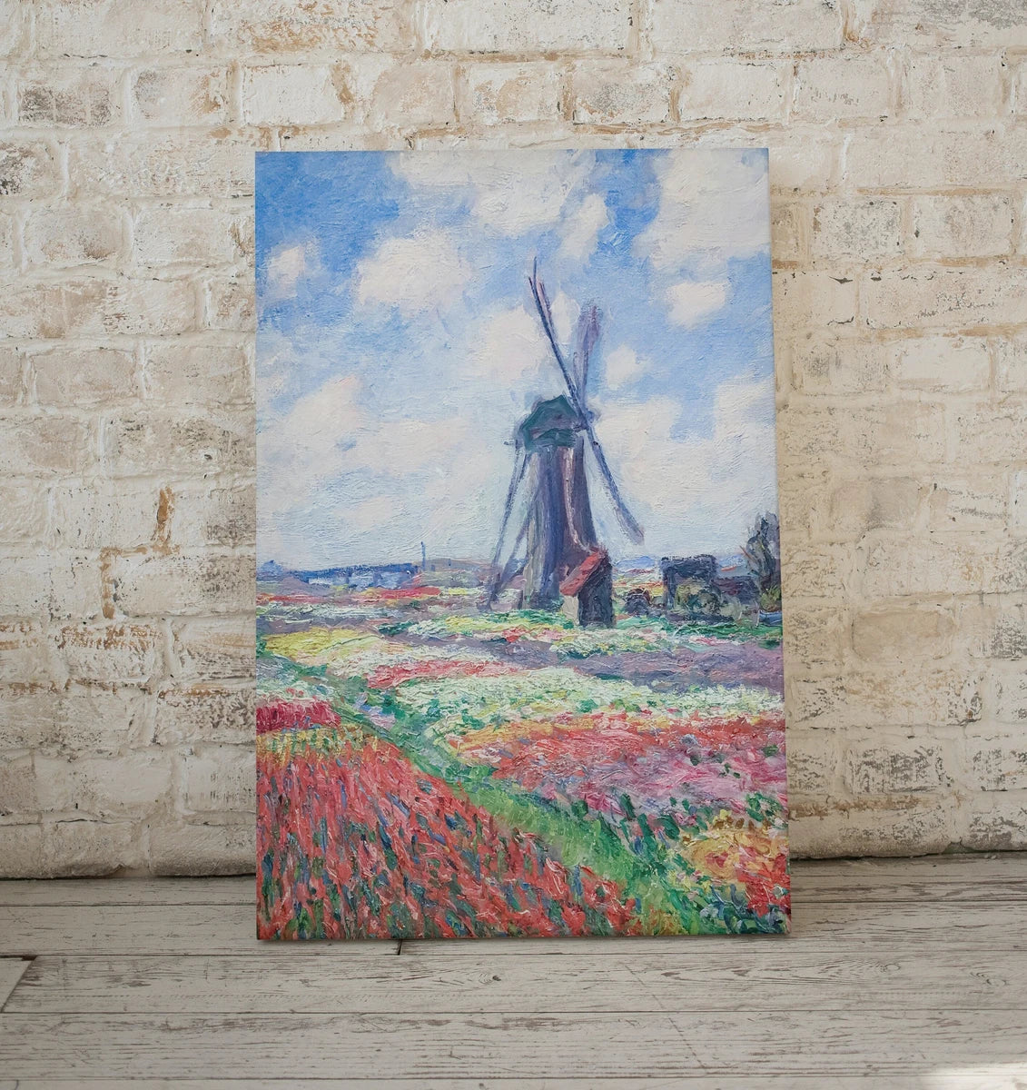 Famous Claude Monet Windmill in Tulip Field Painting. Instant Download Vintage Decor. Monet Botanical Printable Wall Art. Vintage Decor – Printable Wall Art Digital Download – Digital Download