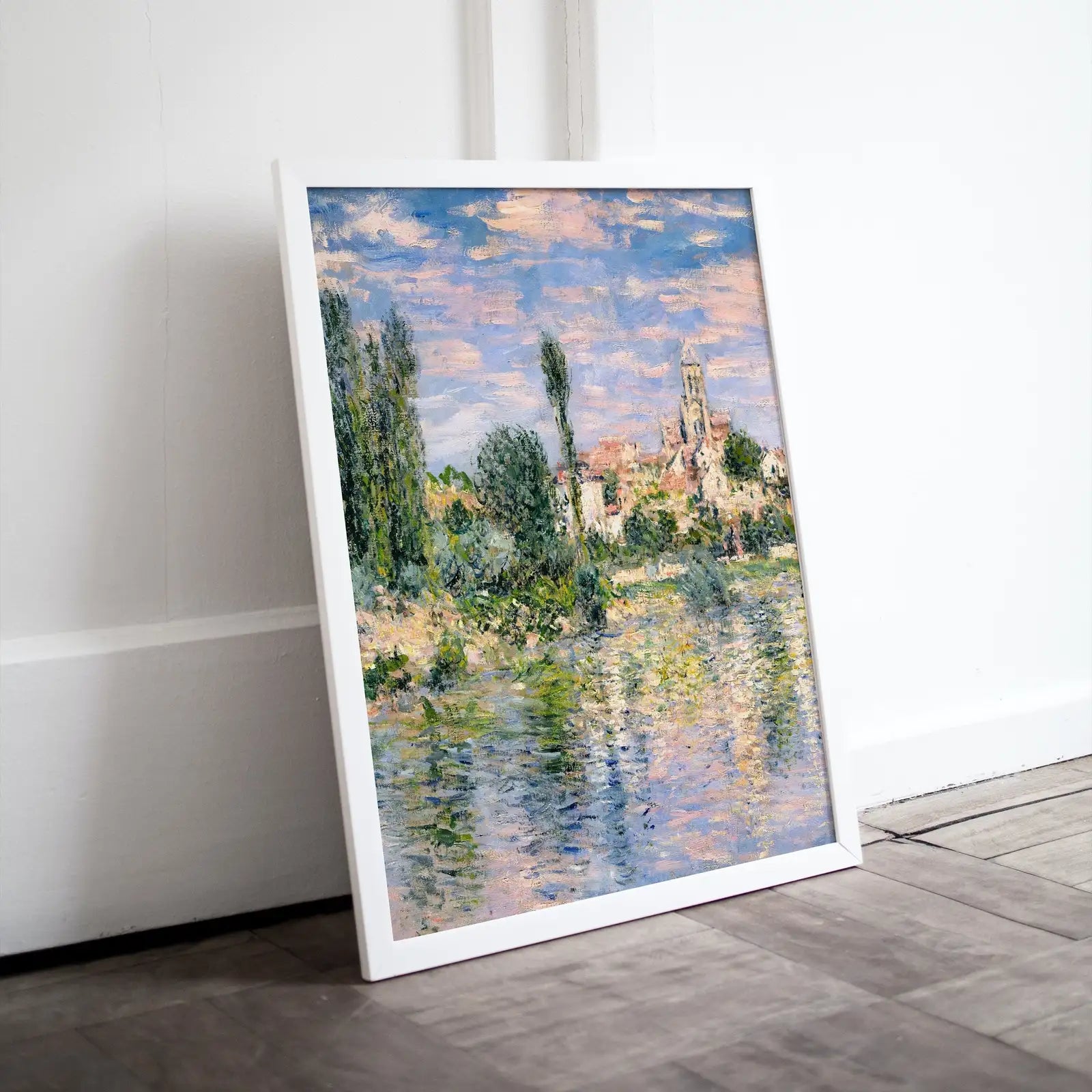 Included artwork preview showing first selection of artworks from Famous Claude Painting Monet Vétheuil in Summer Monet Art. Instant Download Vintage Decor. Monet Landscape Printable Wall Art. Vintage Decor.