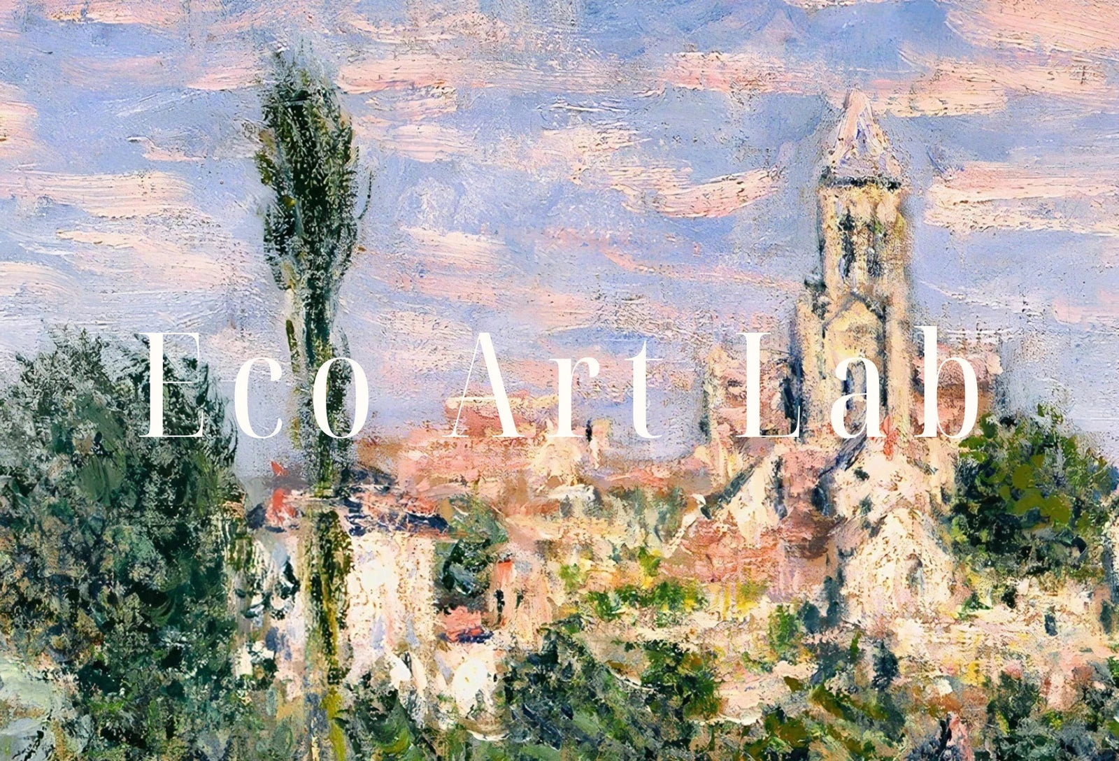 Detail view of artwork from Famous Claude Painting Monet Vétheuil in Summer Monet Art. Instant Download Vintage Decor. Monet Landscape Printable Wall Art. Vintage Decor. (variation 1)