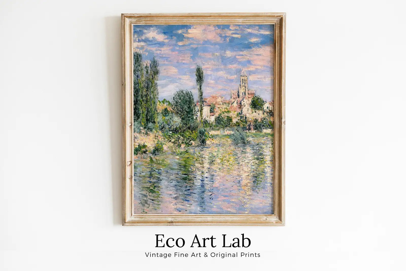 Framed view of Famous Claude Painting Monet Vétheuil in Summer Monet Art. Instant Download Vintage Decor. Monet Landscape Printable Wall Art. Vintage Decor – printable wall art digital download.