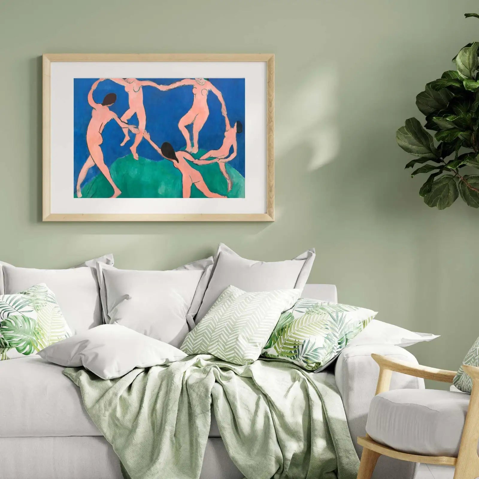 Included artwork preview showing first selection of artworks from Famous Dance Painting Matisse Art Print. Instant Download Printable. Vintage Art Collage.