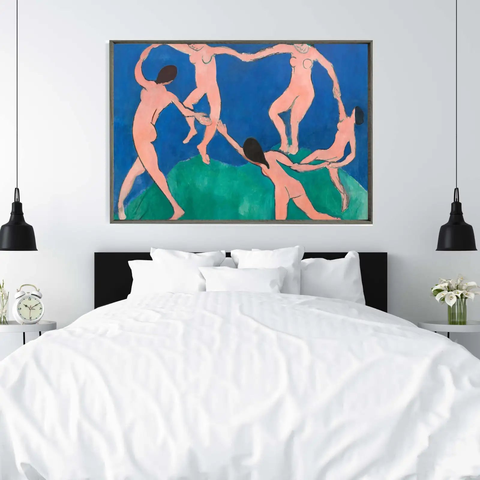 Detail view of artwork from Famous Dance Painting Matisse Art Print. Instant Download Printable. Vintage Art Collage. (variation 1)