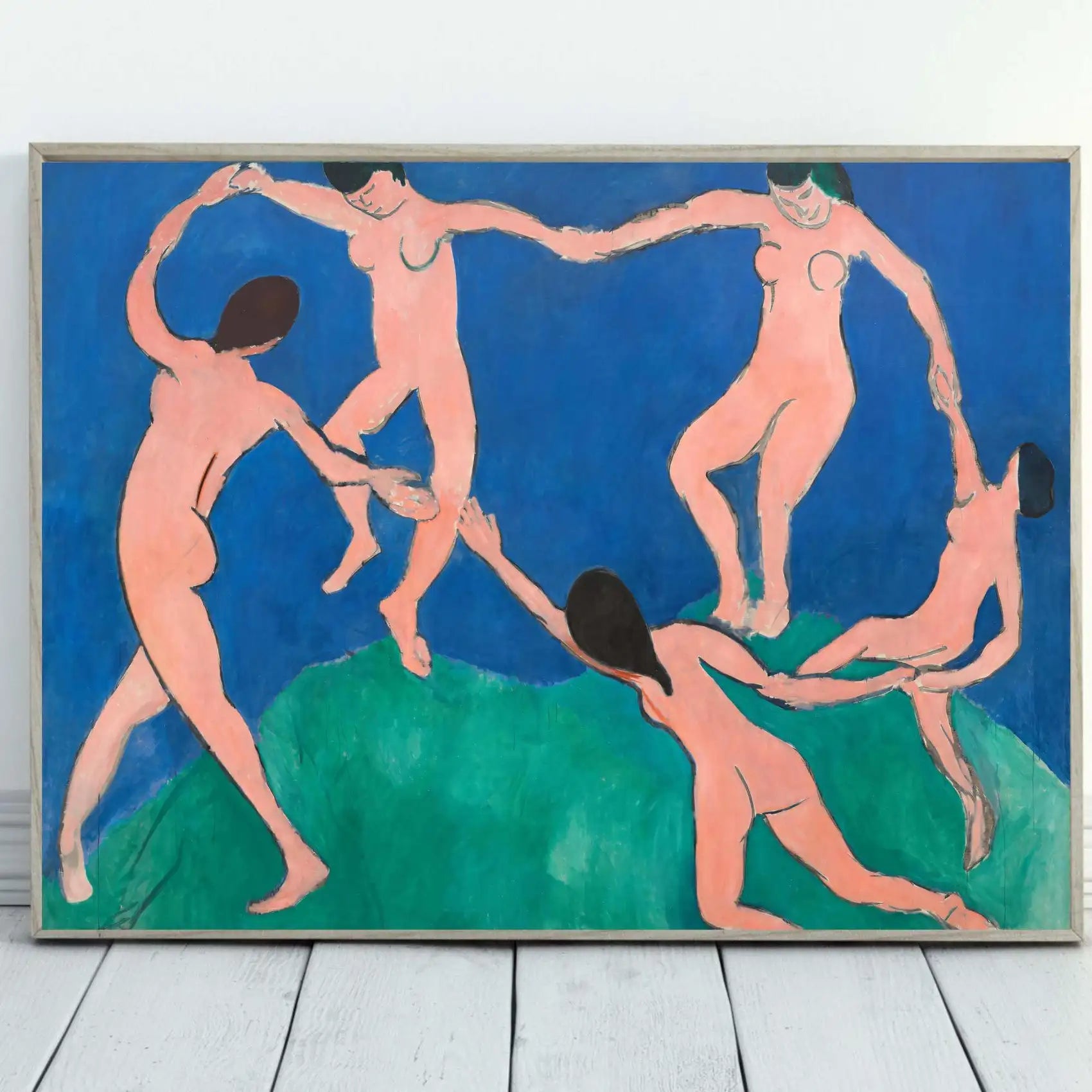 Detail view of artwork from Famous Dance Painting Matisse Art Print. Instant Download Printable. Vintage Art Collage. (variation 2)