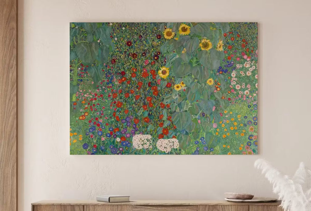 Famous Flower Garden Gustav Klimt Painting Printable Wall Art. Instant Download Gustav Klimt Print. Vintage Floral Poster. Art Nouveau Print – Printable Wall Art