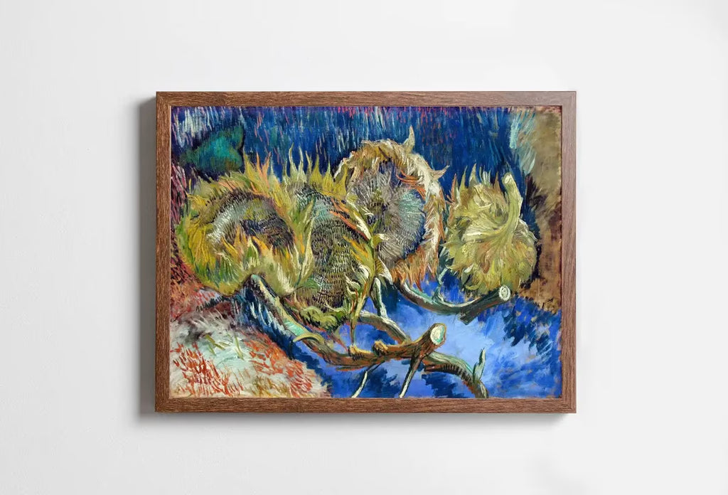 Famous Four Withered Sunflowers Painting van Gogh Art Print. Instant Download Printable van Gogh Fine Art Sunflowers Vintage Oil Painting – Printable Wall Art