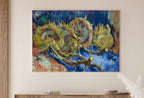 Famous Four Withered Sunflowers Painting van Gogh Art Print. Instant Download Printable van Gogh Fine Art Sunflowers Vintage Oil Painting – Printable Wall Art Digital Download