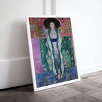 Detail view of artwork from Famous Gustav Klimt Portrait of Woman Printable Wall Art. Instant Download Painting Gustav Klimt Print. Vintage Poster. Art Nouveau Print. (variation 1)