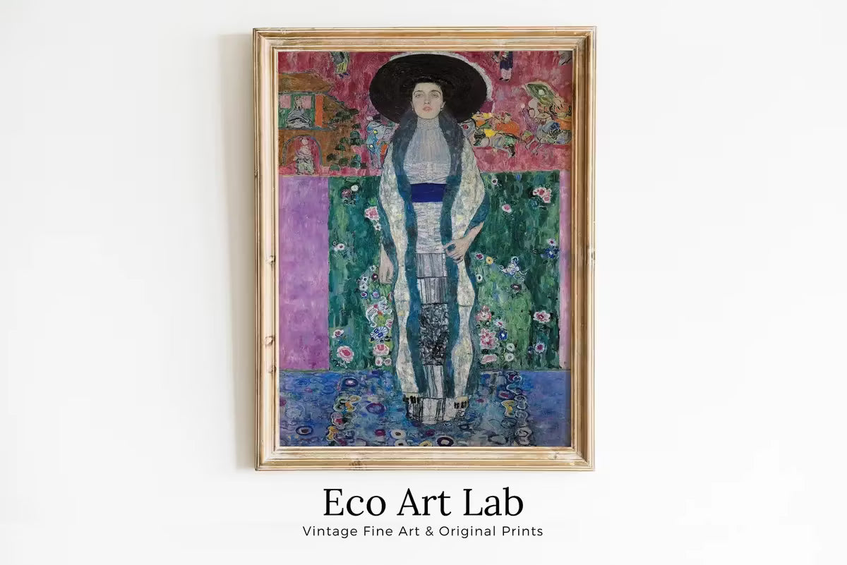 Famous Gustav Klimt Portrait of Woman Printable Wall Art. Instant Download Painting Gustav Klimt Print. Vintage Poster. Art Nouveau Print – Printable Wall Art