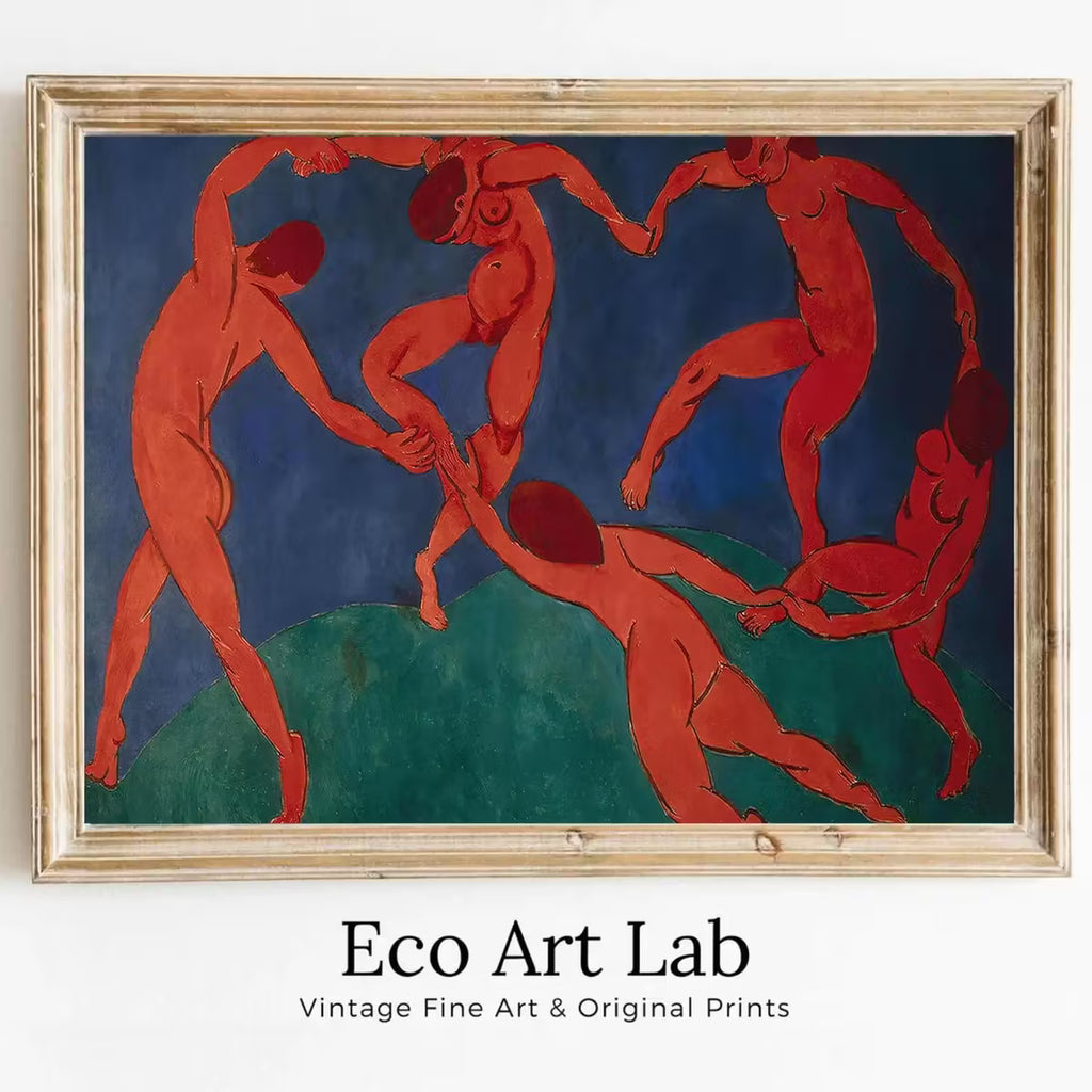 Famous Red Dance Painting Matisse Art Print. Instant Download Printable. Vintage Art Collage – Printable Wall Art