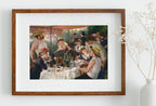 Included artwork preview showing first selection of artworks from Famous Renoir Print. Boating Party Luncheon by Auguste Renoir. Vintage Painting Printable Wall Art Antique Oil Painting. Instant Download.