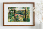 Famous Renoir Print. Environs of Briey by Auguste Renoir. Vintage Forest House Painting Printable Art Antique Oil Painting. Instant Download – Printable Wall Art