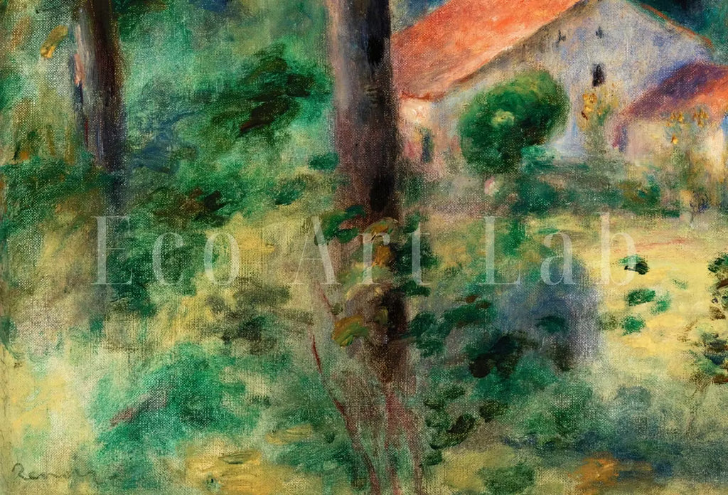 Famous Renoir Print. Environs of Briey by Auguste Renoir. Vintage Forest House Painting Printable Art Antique Oil Painting. Instant Download – Printable Wall Art
