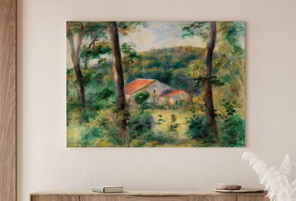 Famous Renoir Print. Environs of Briey by Auguste Renoir. Vintage Forest House Painting Printable Art Antique Oil Painting. Instant Download – Printable Wall Art