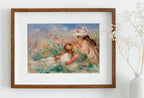 Famous Renoir Print. Girls in the Grass by Auguste Renoir. Vintage Garden Painting Printable Wall Art Antique Oil Painting. Instant Download – Printable Wall Art