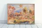 Included artwork preview showing first selection of artworks from Famous Renoir Print. Glade (Clairière) by Auguste Renoir. Vintage Landscape. Antique Oil Painting. Printable Wall Art. Instant Download.