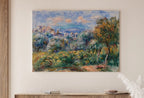 Detail view of artwork from Famous Renoir Print. Impressionist Landscape by Auguste Renoir. Vintage Antique Landscape Oil Painting. Printable Wall Art. Instant Download. (variation 1)