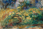 Detail view of artwork from Famous Renoir Print. Impressionist Landscape by Auguste Renoir. Vintage Antique Landscape Oil Painting. Printable Wall Art. Instant Download. (variation 2)