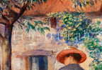Detail view of artwork from Famous Renoir Print. In Brittany (En Bretagne) by Auguste Renoir. Vintage Painting Printable Wall Art Antique Oil Painting. Instant Download. (variation 2)