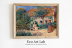 Framed view of Famous Renoir Print. In Brittany (En Bretagne) by Auguste Renoir. Vintage Painting Printable Wall Art Antique Oil Painting. Instant Download – printable wall art digital download.