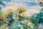 Detail view of artwork from Famous Renoir Print. Landscape (Paysage) by Auguste Renoir. Vintage Landscape. Antique Oil Painting. Printable Wall Art. Instant Download. (variation 1)