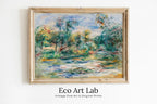 Framed view of Famous Renoir Print. Landscape (Paysage) by Auguste Renoir. Vintage Landscape. Antique Oil Painting. Printable Wall Art. Instant Download – printable wall art digital download.