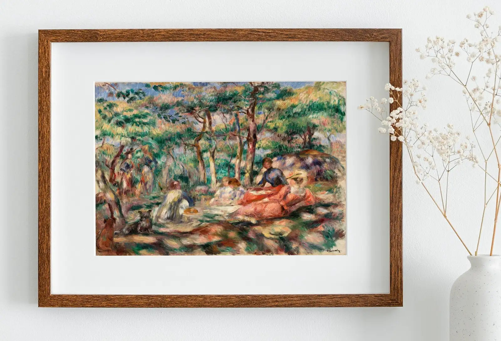 Included artwork preview showing first selection of artworks from Famous Renoir Print. Woman in Garden Painting by Auguste Renoir. Vintage Painting. Printable Wall Art Antique Oil Painting. Instant Download.