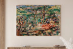 Detail view of artwork from Famous Renoir Print. Woman in Garden Painting by Auguste Renoir. Vintage Painting. Printable Wall Art Antique Oil Painting. Instant Download. (variation 1)
