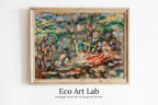 Framed view of Famous Renoir Print. Woman in Garden Painting by Auguste Renoir. Vintage Painting. Printable Wall Art Antique Oil Painting. Instant Download – printable wall art digital download.