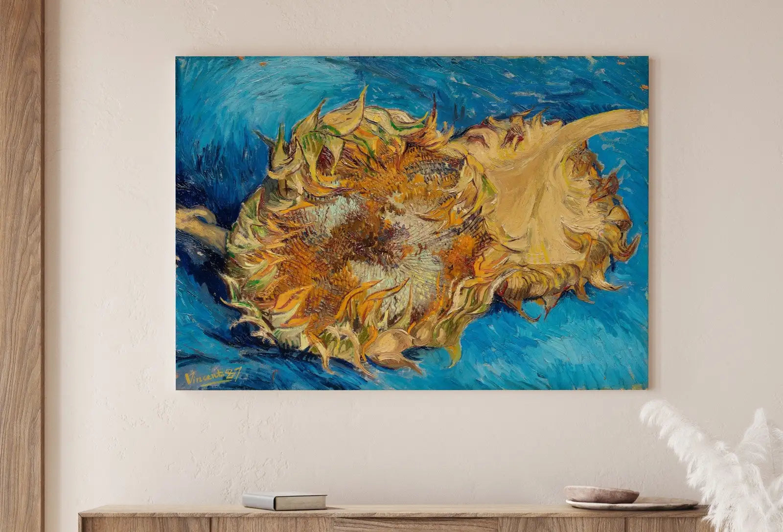 Famous Sunflowers Painting by Vincent van Gogh Art Print. Instant Download Printable van Gogh Fine Art Sunflower Vintage Still Life Painting – Printable Wall Art Digital Download – Digital Download