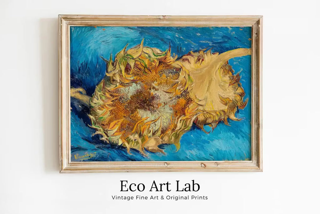 Famous Sunflowers Painting by Vincent van Gogh Art Print. Instant Download Printable van Gogh Fine Art Sunflower Vintage Still Life Painting – Printable Wall Art