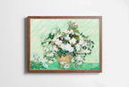 Famous van Gogh Roses Painting Art Print. Instant Download Printable van Gogh Fine Art. Vintage Still Life White Roses Painting. – Printable Wall Art Digital Download – Digital Download
