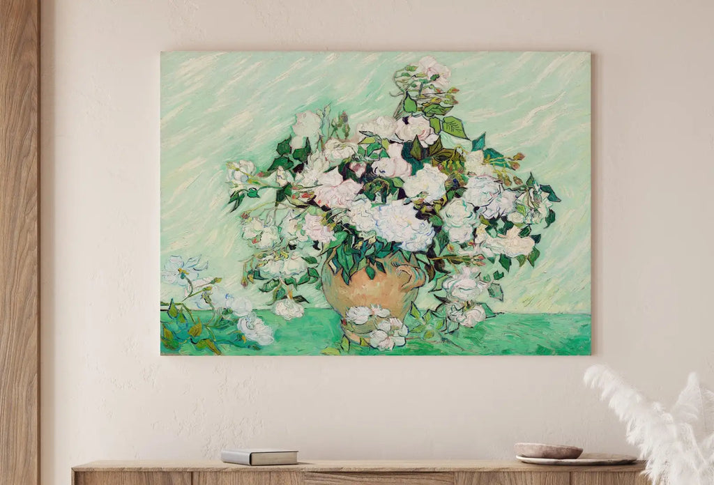Famous van Gogh Roses Painting Art Print. Instant Download Printable van Gogh Fine Art. Vintage Still Life White Roses Painting. – Printable Wall Art Digital Download – Digital Download