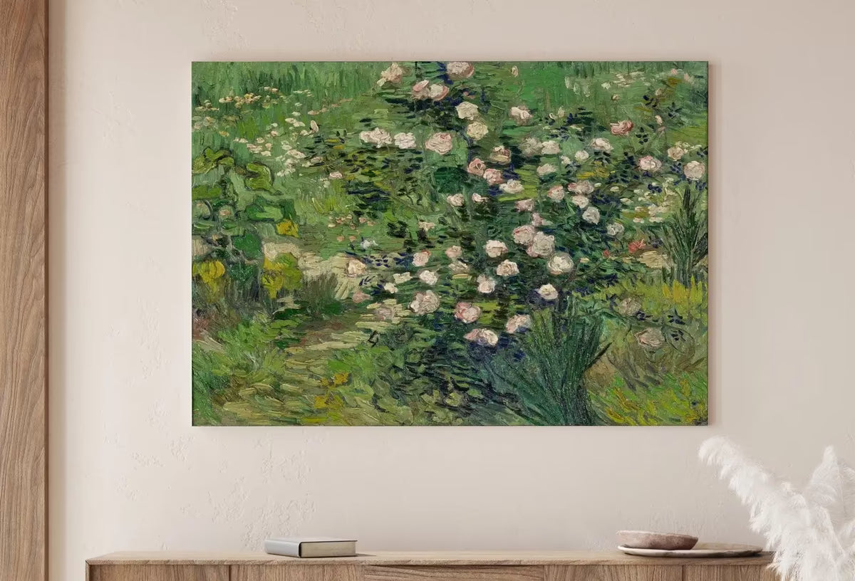 Famous van Gogh Roses Painting Art Print. Instant Download Printable van Gogh Fine Art. Vintage Botanical Art. White Roses Painting. – Printable Wall Art