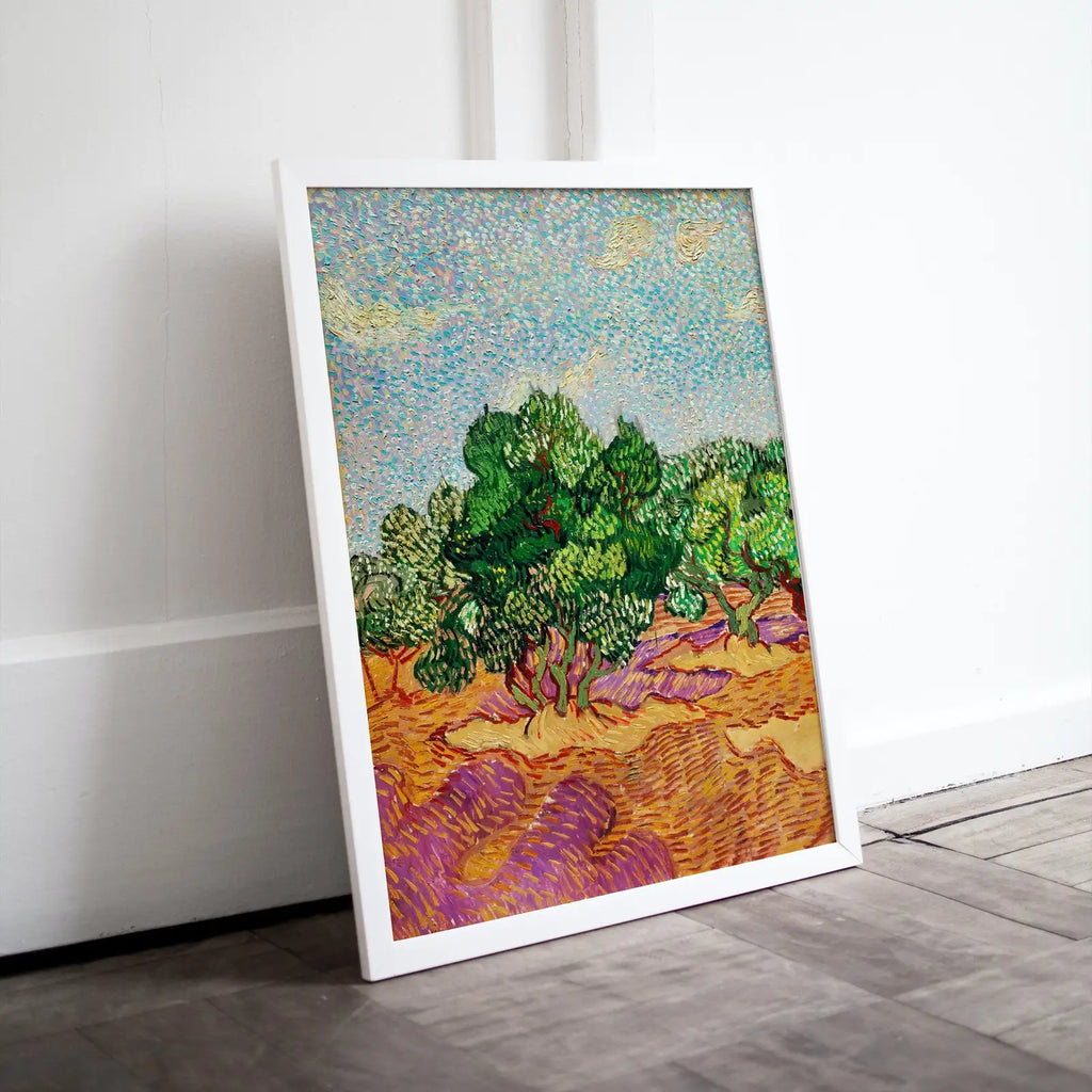 Included artwork preview showing first selection of artworks from Famous Vincent van Gogh Olive Trees Landscape Printable Art Print. Instant Download van Gogh Print Vintage Spring Painting. Fine Art Print.