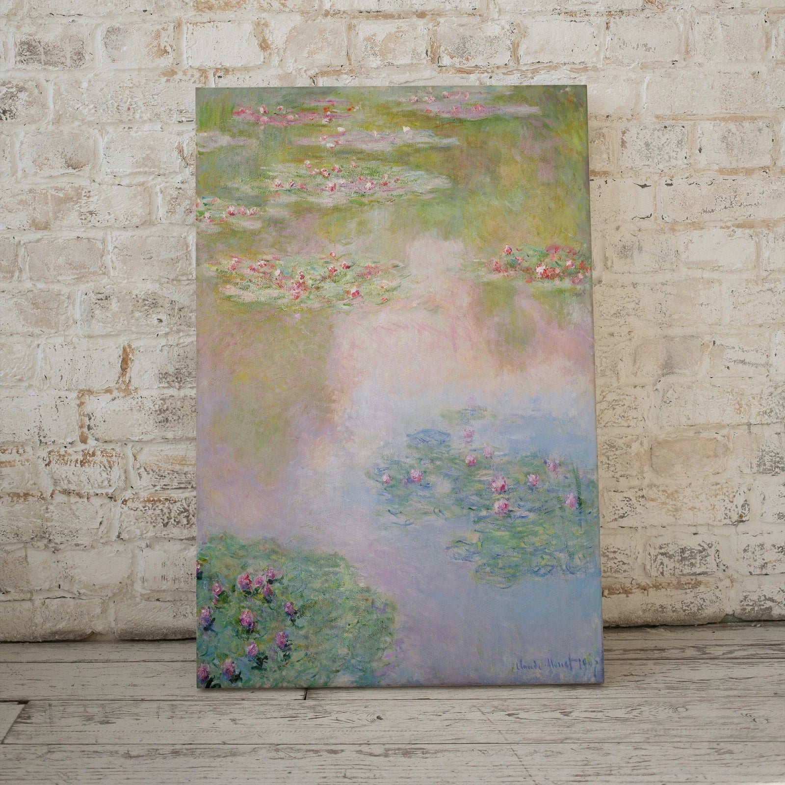 Peinture célèbre de nénuphars de Claude Monet. Art mural à imprimer. Téléchargement instantané de décor vintage. Impression botanique de Monet. Décor vintage