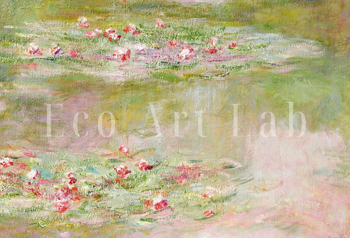 Peinture célèbre de nénuphars de Claude Monet. Art mural à imprimer. Téléchargement instantané de décor vintage. Impression botanique de Monet. Décor vintage