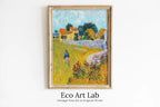 Farmhouse in Provence Vincent van Gogh Painting. Famous Printable Art. Instant Download van Gogh Vintage Landscape Fine Art  – Printable Wall Art