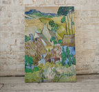 Detail view of artwork from Farms near Auvers Vincent van Gogh Painting Printable Famous Art. Instant Download Farmhouse van Gogh Vintage Fine Art Digital Download. (variation 1)