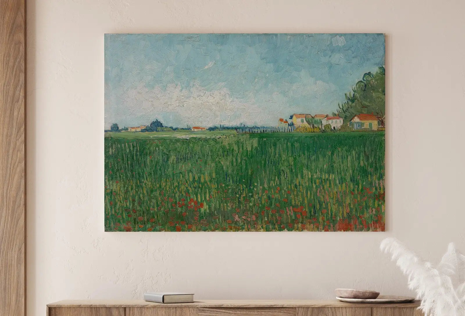 Champ de coquelicots, Vincent van Gogh, art célèbre à télécharger, tableau de Van Gogh à télécharger instantanément, peinture de printemps vintage, beaux-arts