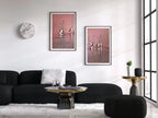 Flamingo Art Set of 2 Prints Gallery Wall Set. Pink Flamingo Print 2 Piece Wall Art Instant Digital Download Printable Wall Art Poster