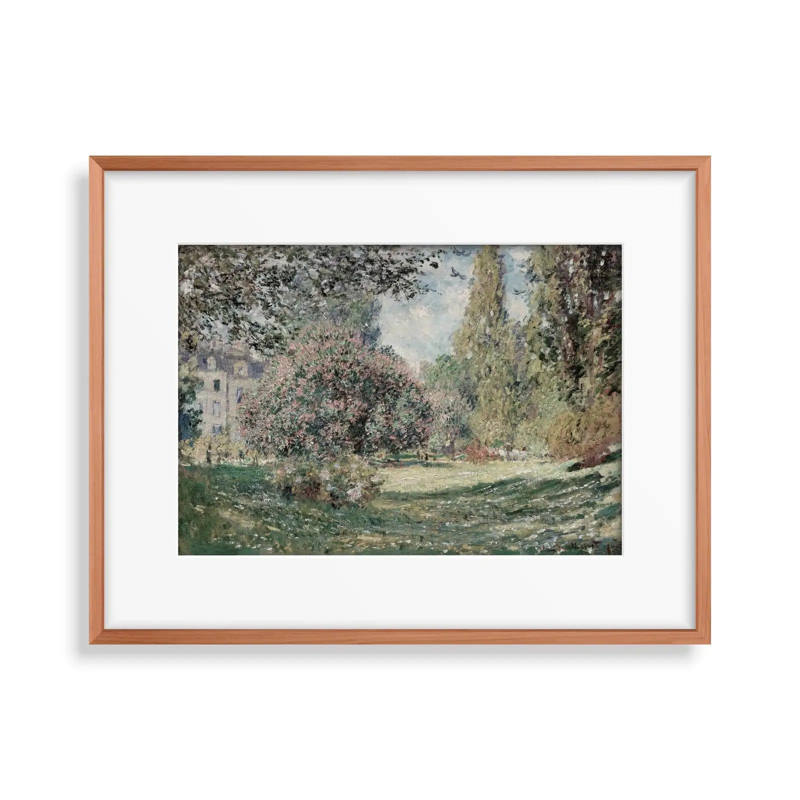 Detail view of artwork from Floral Landscape Painting. (variation 1)