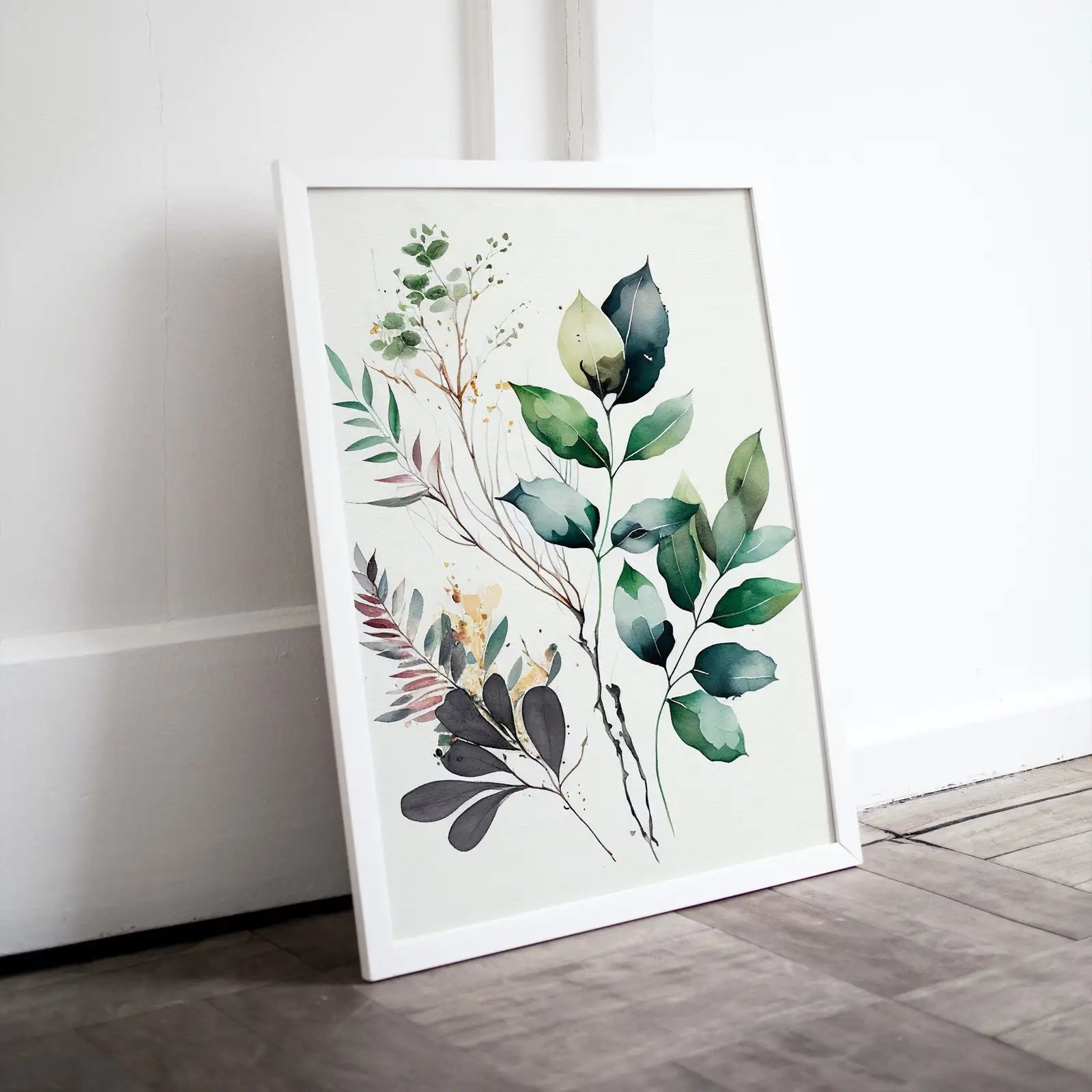 Included artwork preview showing first selection of artworks from Floral Printable Wall Art. Boho Floral Art. Floral Minimalist Art. Printable Flower Watercolor. Watercolor Botanical Print. Wild Flowers Art.