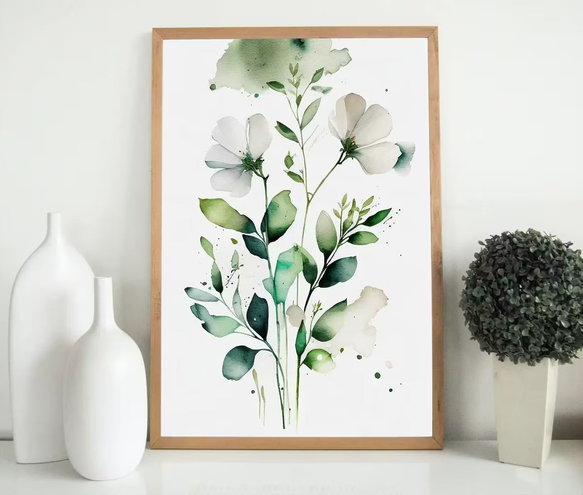 Floral Printable Wall Art. Boho Floral Art. Watercolor Botanical Print. Printable Flower Watercolor. Wild Flowers Art. Floral Minimalist Art – Printable Wall Art