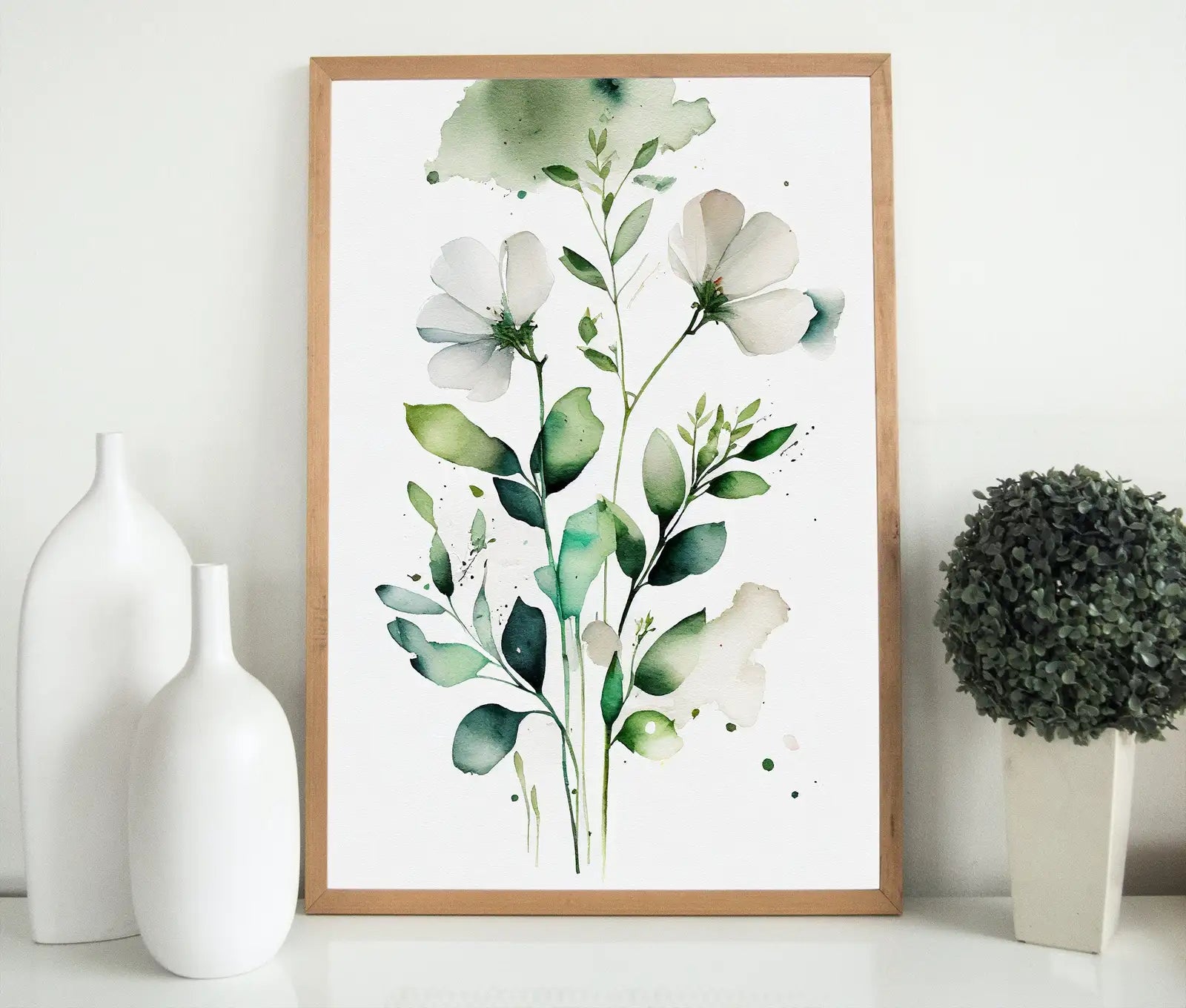 Floral Printable Wall Art. Boho Floral Art. Watercolor Botanical Print. Printable Flower Watercolor. Wild Flowers Art. Floral Minimalist Art – Printable Wall Art Digital Download – Digital Download