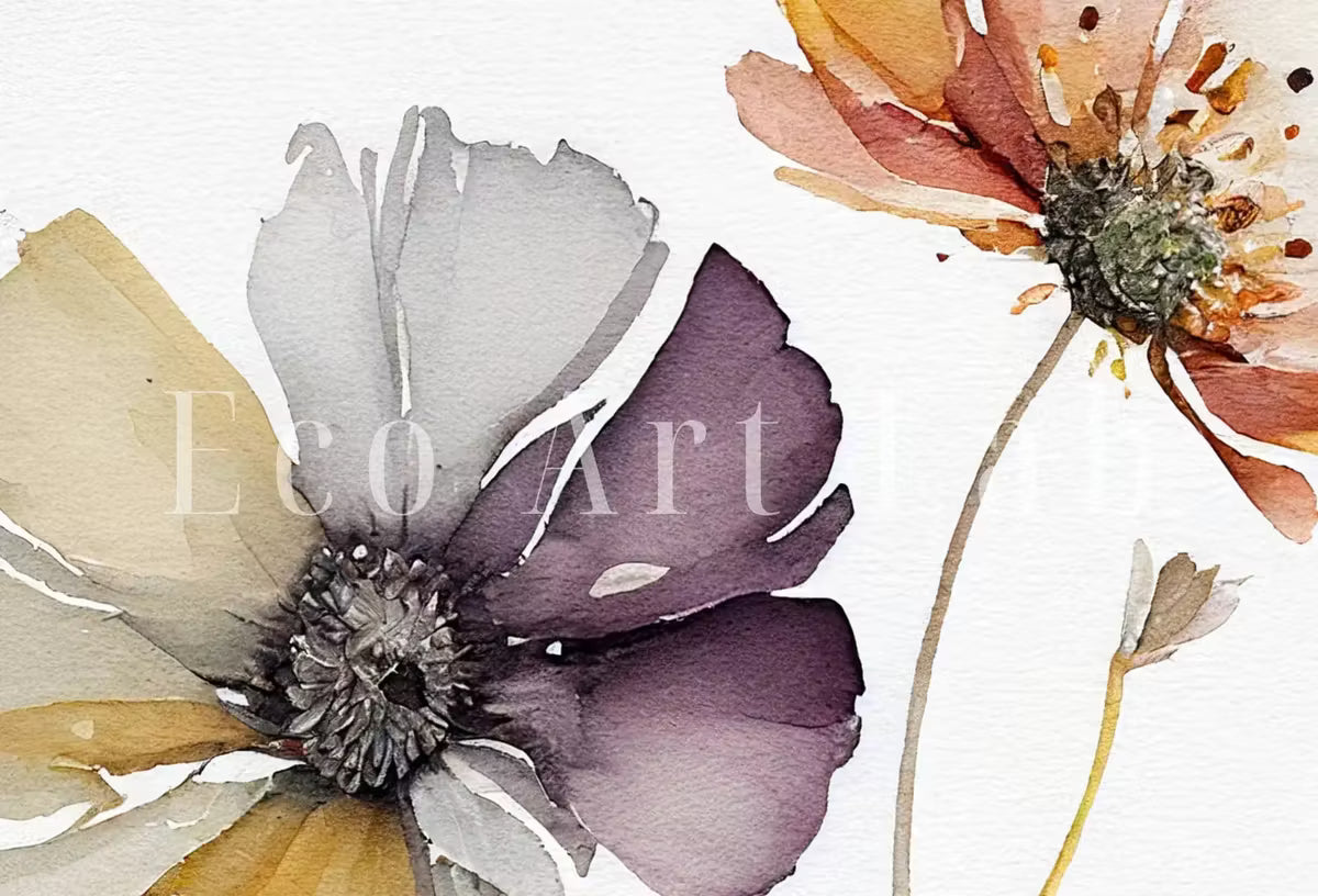 Floral Printable Wall Art. Boho Floral Art. Watercolor Botanical Print. Printable Flower Watercolor. Wild Flowers Art. Floral Minimalist Art – Printable Wall Art