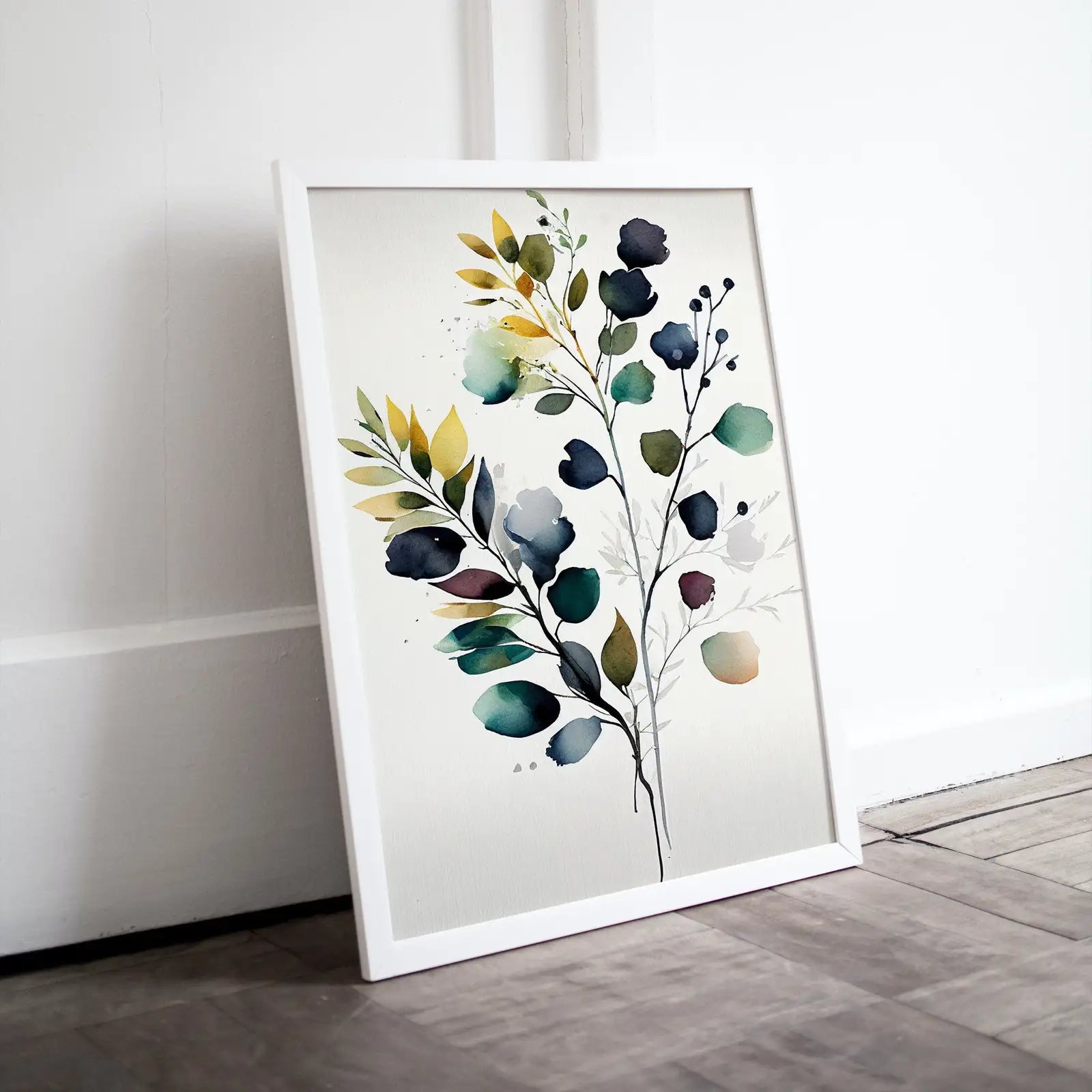 Included artwork preview showing first selection of artworks from Floral Printable Wall Art. Colorful Boho Floral Art. Floral Minimalist Art. Wild Flowers Art. Printable Flower Watercolor. Botanical Print.