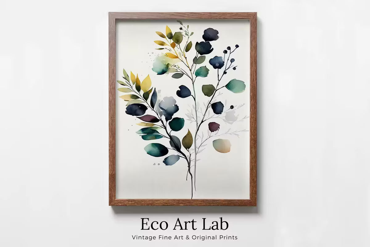 Floral Printable Wall Art. Colorful Boho Floral Art. Floral Minimalist Art. Wild Flowers Art. Printable Flower Watercolor. Botanical Print – Printable Wall Art