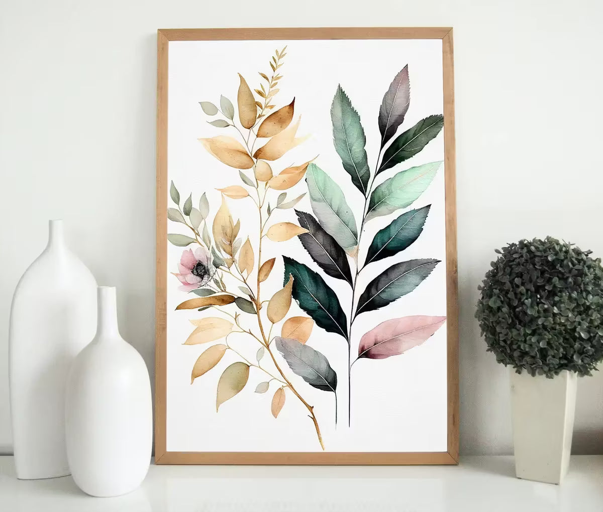 Floral Printable Wall Art. Floral Minimalist Art. Printable Flower Watercolor. Boho Floral Art. Watercolor Botanical Print. Wild Flowers Art – Printable Wall Art