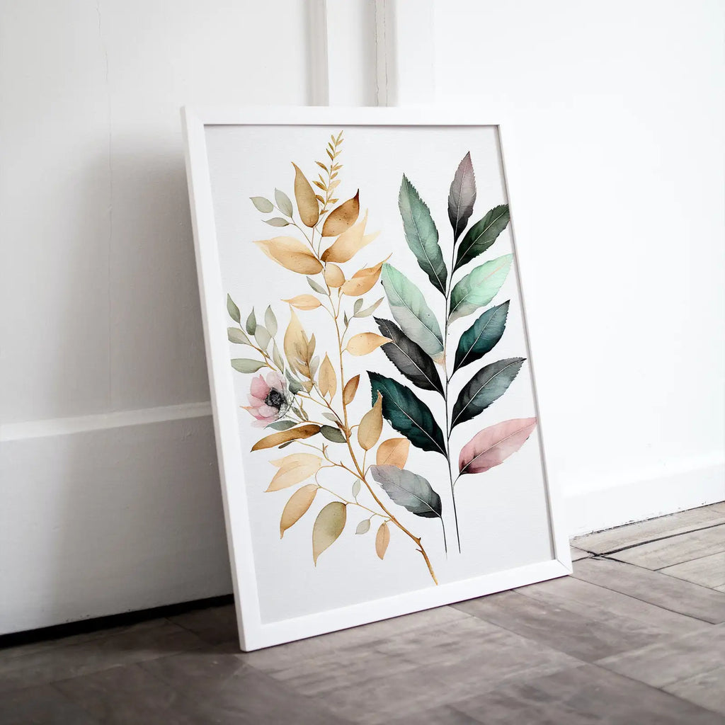 Floral Printable Wall Art. Floral Minimalist Art. Printable Flower Watercolor. Boho Floral Art. Watercolor Botanical Print. Wild Flowers Art – Printable Wall Art Digital Download – Digital Download